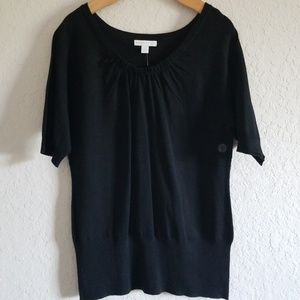 NY&Co Black Short Sleeve Sweater